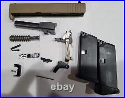 BRAND NEW OEM FDE Glock 43 Complete Slide and Parts Kit with 2 Magazines G43 9mm