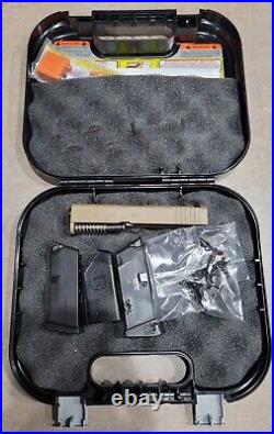 BRAND NEW OEM FDE Glock 43 Complete Slide and Parts Kit with 2 Magazines G43 9mm