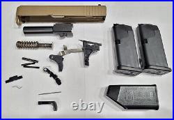 BRAND NEW OEM Glock 26 Gen 3 Complete FDE Slide and Lower Parts Kit 9mm G26