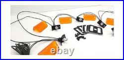 BROCK'S VISOR PARTS Amber Lens Complete Lund Lighted Visor Install Kit Unive