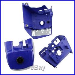Blue Complete Repair Kit Parts For MS660 066 Chainsaw Crankcase Fuel Tank