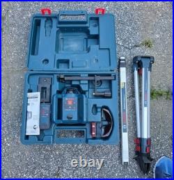 Bosch GRL 240 HV Rotary Laser Level Complete Kit -FOR PARTS- Tripod Rod Receiver