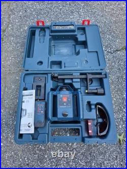 Bosch GRL 240 HV Rotary Laser Level Complete Kit -FOR PARTS- Tripod Rod Receiver
