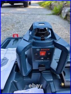 Bosch GRL 240 HV Rotary Laser Level Complete Kit -FOR PARTS- Tripod Rod Receiver