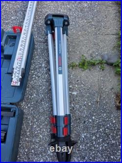 Bosch GRL 240 HV Rotary Laser Level Complete Kit -FOR PARTS- Tripod Rod Receiver