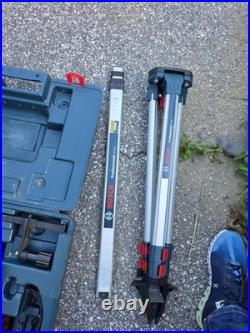 Bosch GRL 240 HV Rotary Laser Level Complete Kit -FOR PARTS- Tripod Rod Receiver