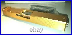COMPLETE Gold Paint Glock 17 RMR Gen 1-3 Slide W SS BARREL& SLIDE PARTS KIT P80