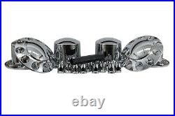 Chrome Hub Cover Semi Truck Wheel Kit Axle Cover 33mm Lug Front & Rear Complete