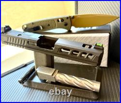 Complete AMP Slide For Glock 19 Gen 3 RMR Cut Fiber Sights G19 Upper +FREE KNIFE