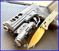 Complete AMP Slide For Glock 19 Gen 3 RMR Cut Fiber Sights G19 Upper +FREE KNIFE