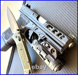Complete AMP Slide For Glock 19 Gen 3 RMR Cut Fiber Sights G19 Upper +FREE KNIFE