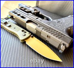 Complete AMP Slide For Glock 19 Gen 3 RMR Cut Fiber Sights G19 Upper +FREE KNIFE