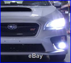 Complete CREE LED Projector Fog Light Kit withBezel Cover For 15-17 Subaru WRX STi