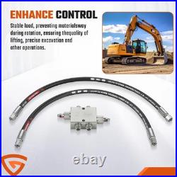 Complete Cushion Valve Kit Assembled for Mini Excavator Swivel Hydraulic Parts