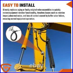 Complete Cushion Valve Kit Assembled for Mini Excavator Swivel Hydraulic Parts