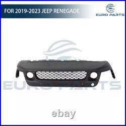 Complete Front Bumper Cover Kit WithGrille Fog Light For Jeep Renegade 2019-2023
