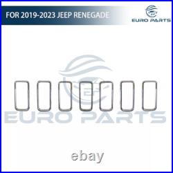 Complete Front Bumper Cover Kit WithGrille Fog Light For Jeep Renegade 2019-2023