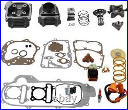 Complete GY6 100cc Big Bore Kit 69mm Valve 50mm Engine Upgrade Performance Parts