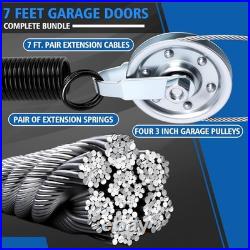 Complete Heavy-Duty Garage Door Parts Kit 140 lb Springs, Cables & Pulleys
