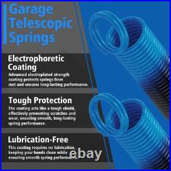 Complete Heavy-Duty Garage Door Parts Kit 140 lb Springs, Cables & Pulleys