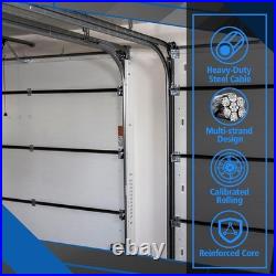 Complete Heavy-Duty Garage Door Parts Kit 140 lb Springs, Cables & Pulleys