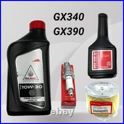 Complete Honda GX340/GX390 Tune-Up Kit with 44oz Motor Oil & Genuine Parts