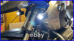 Complete LED Auxiliary Spot Fog Light Assembly Kit Royal Enfield Himalayan 400