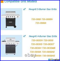 Complete Nexgrill 4/5-Burner Replacement Parts Kit with Heat Plates and Igniters