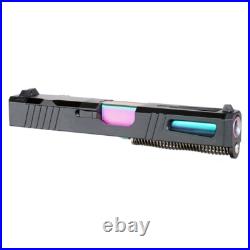 Complete RMR Cut Assembled Slide for Glock 19 Gen 1-3 PVD Rainbow Barrel