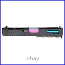 Complete RMR Cut Assembled Slide for Glock 19 Gen 1-3 PVD Rainbow Barrel