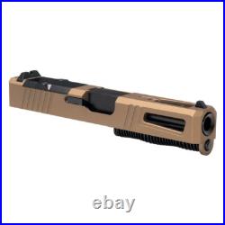 Complete RMR Cut PVD Burnt Bronze Assembled Pistol Slide for Glock 19 Gen 1-3