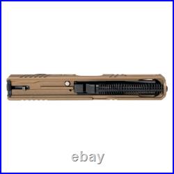 Complete RMR Cut PVD Burnt Bronze Assembled Pistol Slide for Glock 19 Gen 1-3