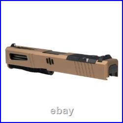 Complete RMR Cut PVD Burnt Bronze Assembled Pistol Slide for Glock 19 Gen 1-3