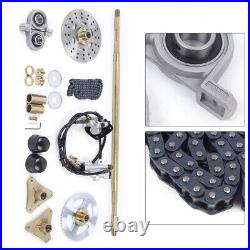 Complete Rear Axle Kit Brake Assembly & T8F Chain for DIY Go Kart ATV Quad Buggy