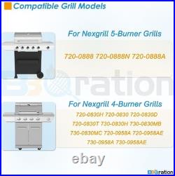 Complete Replacement Parts Kit for Nexgrill 4-Burner Models, Matte Cast Iron