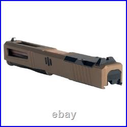 Complete Slide for G17 Gen 3 Burnt Bronze Slide PVD Copper Ported Barrel