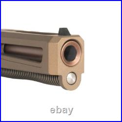 Complete Slide for G17 Gen 3 Burnt Bronze Slide PVD Copper Ported Barrel