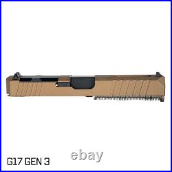 Complete Slide for Glock 17 Gen 3 Burnt Bronze Cerakote Slide