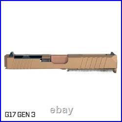 Complete Slide for Glock 17 Gen 3 Burnt Bronze Cerakote Slide Ported Barrel