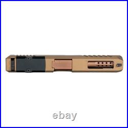 Complete Slide for Glock 17 Gen 3 Burnt Bronze Cerakote Slide Ported Barrel