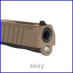 Complete Slide for Glock 17 Gen 3 FDE Window Cut Slide Ported Barrel