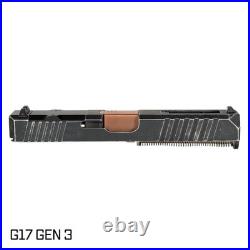 Complete Slide for Glock 17 Gen 3 Space Worn Cerakote Ported Barrel
