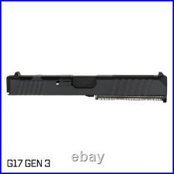 Complete Slide for Glock 17 Gen 3 Stiffler Mfg Black Cerakote Slide