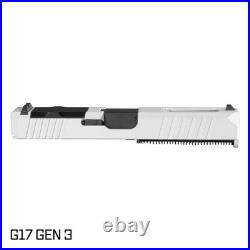Complete Slide for Glock 17 Gen 3 White Cerakote RMR Optic Ready