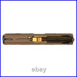 Complete Slide for Glock 19 Gen 3 Stiffler Mfg Burnt Bronze Cerakote Slide