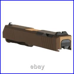 Complete Slide for Glock 19 Gen 3 Stiffler Mfg Burnt Bronze Cerakote Slide