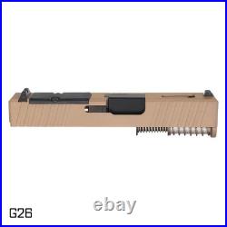 Complete Slide for Glock 26 Gen 3 FDE RMSc Optic Ready