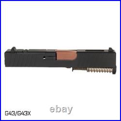 Complete Slide for Glock 43 / 43x RMSc Optic Ready PVD Copper Barrel