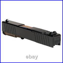 Complete Slide for Glock 43 Gen 4-5 PVD Rainbow Barrel RMSc Optic Cut Slide