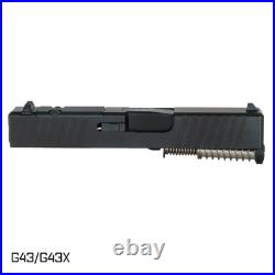 Complete Slide for Glock 43 RMSc Optic Cut Slide Black Nitride Finish